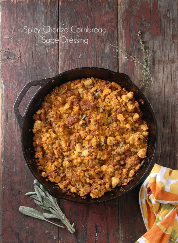 Spicy Chorizo Cornbread Sage Dressing 