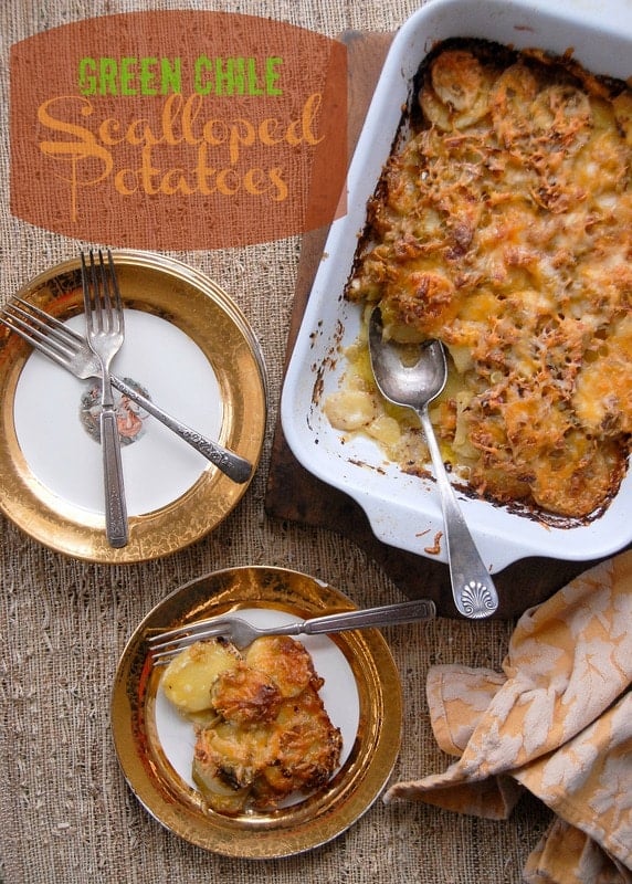 Green Chile Scalloped Potatoes 