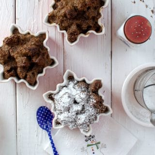 Boozy Gingerbread Eggnog Bread Pudding