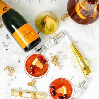 Sparkling Cranberry-Orange Champagne Punch