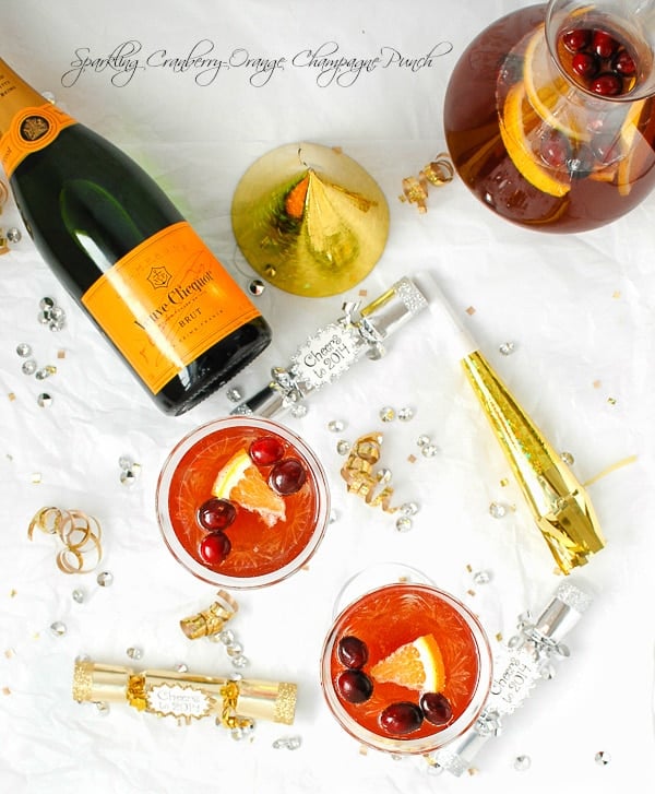 Sparkling Cranberry-Orange Champagne Punch