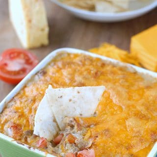 Green Chile Bacon Cheeseburger Dip