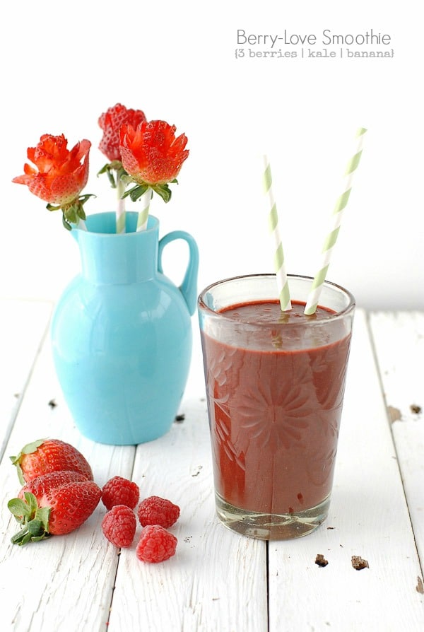 Berry Smoothie and Strawberry Roses