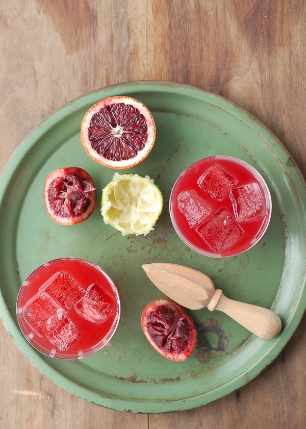 Blood Orange Ginger Margaritas