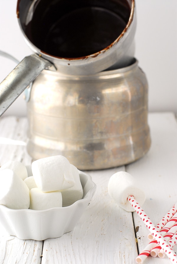 melting chocolate in a double boiler