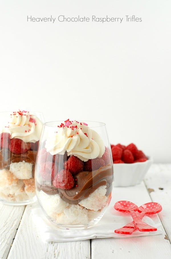 Heavenly Chocolate Raspberry Trifles 