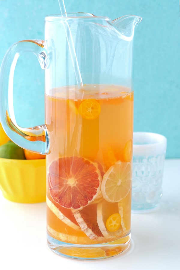  Winter Citrus White Sangria pitcher