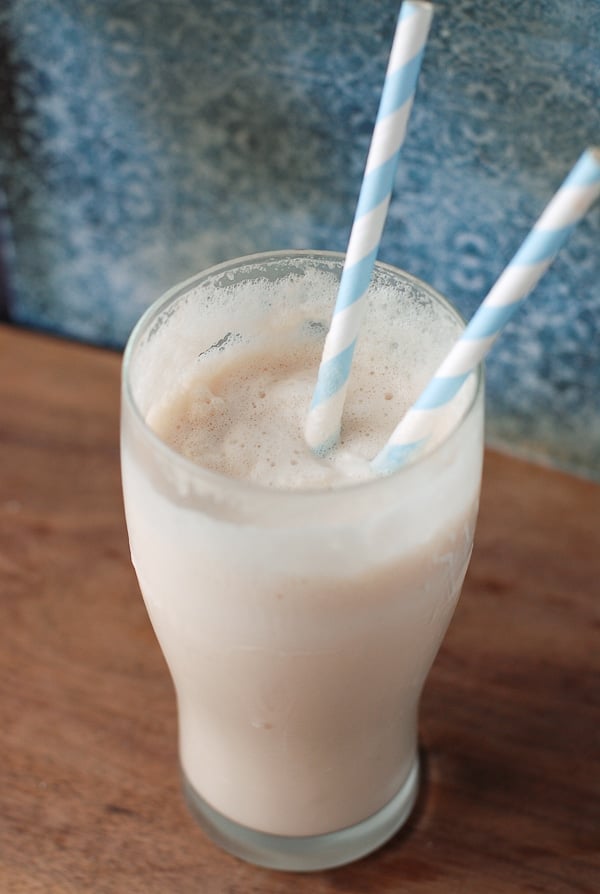 Double Irish Trouble {adult milkshake} With straws