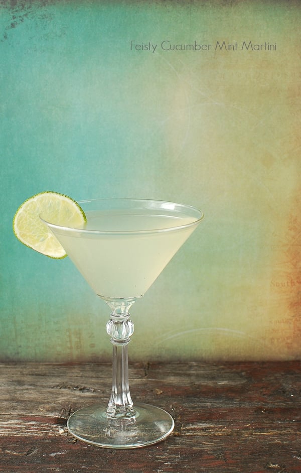 Feisty Cucumber Martini with Mint and Jalapeno - Refreshing with a Kick!