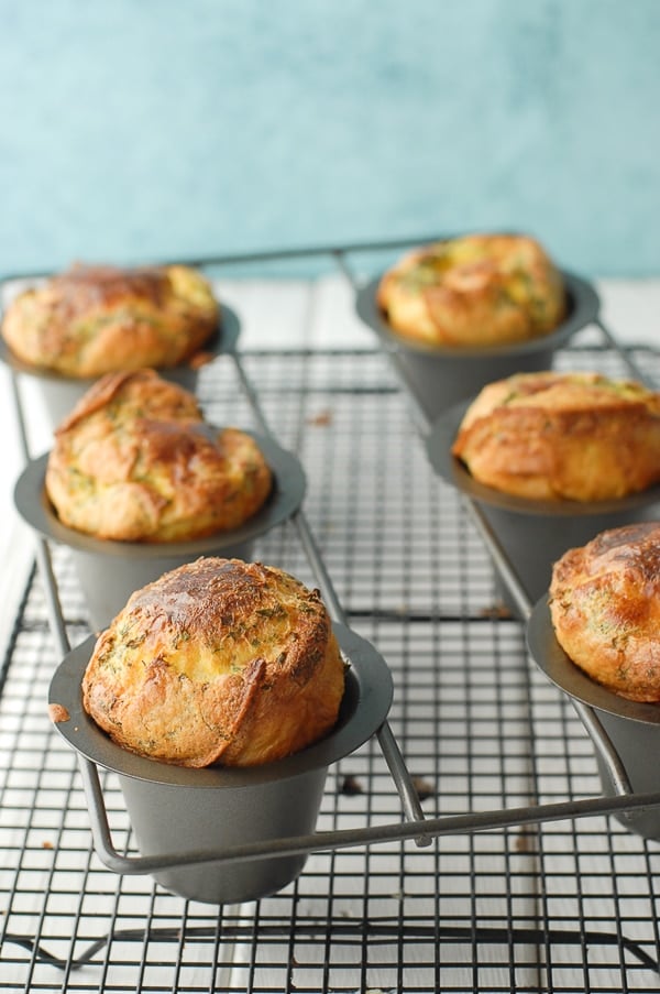 Gluten-Free Spring Lemon-Herb Popovers 