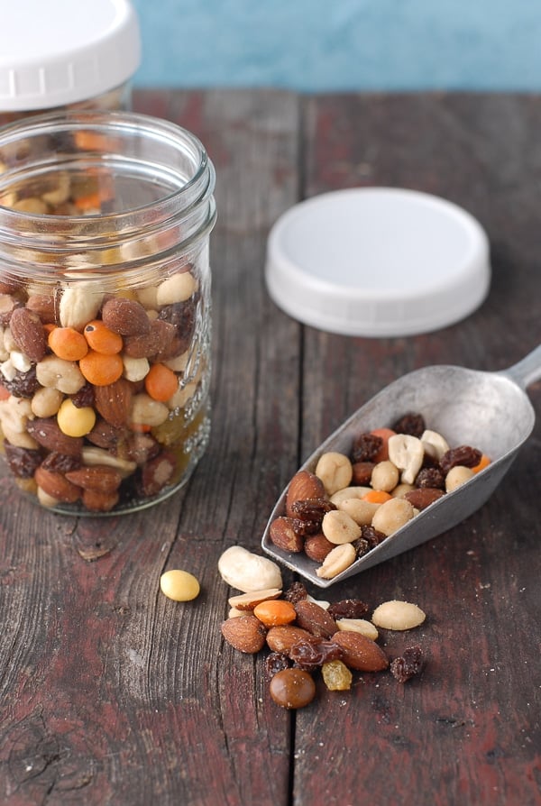 Smoky Trail Mix in jar