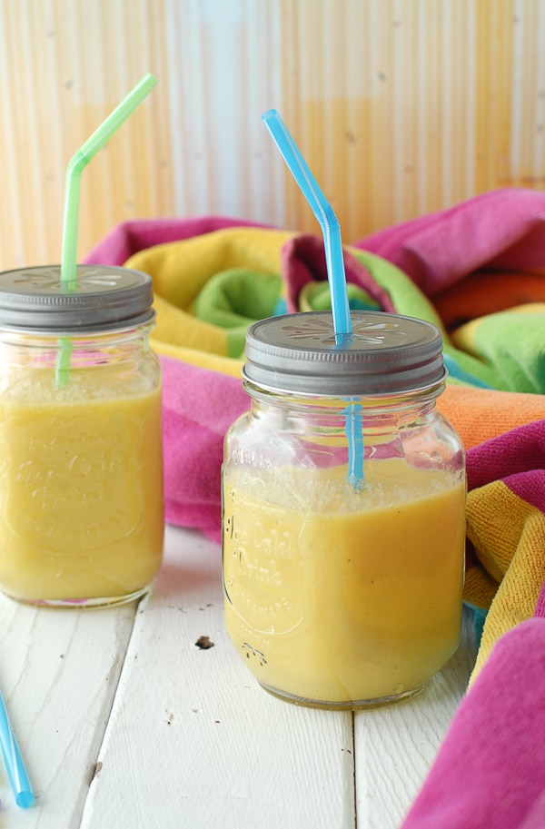 Sunshine Smoothie With beach towel