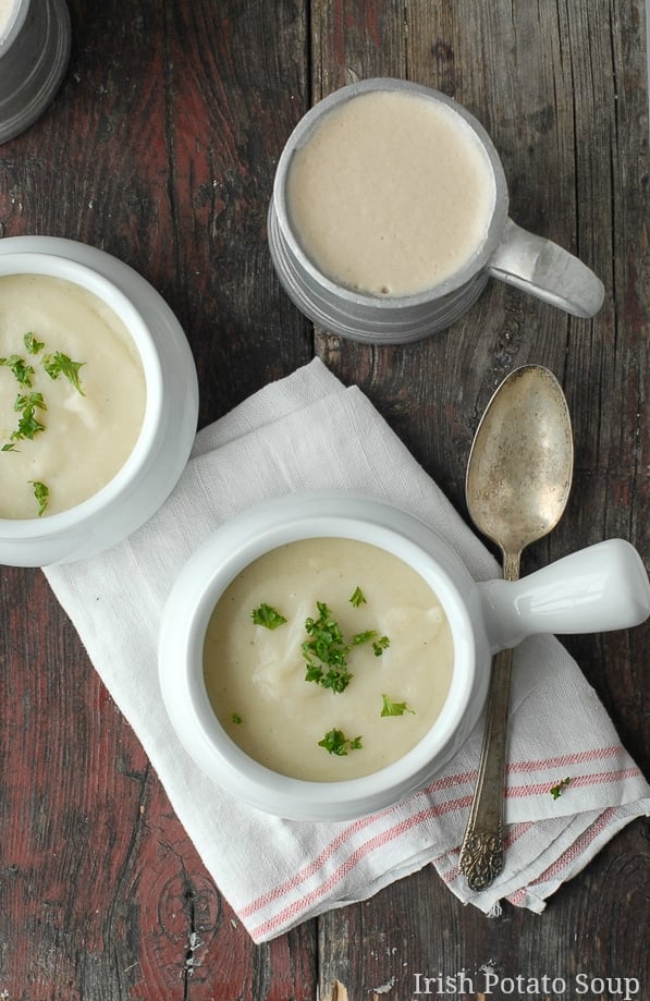 A bowl of Irish Potato Soup