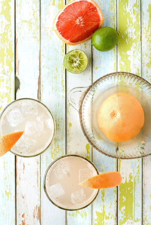 Paloma cocktail plus ingredients