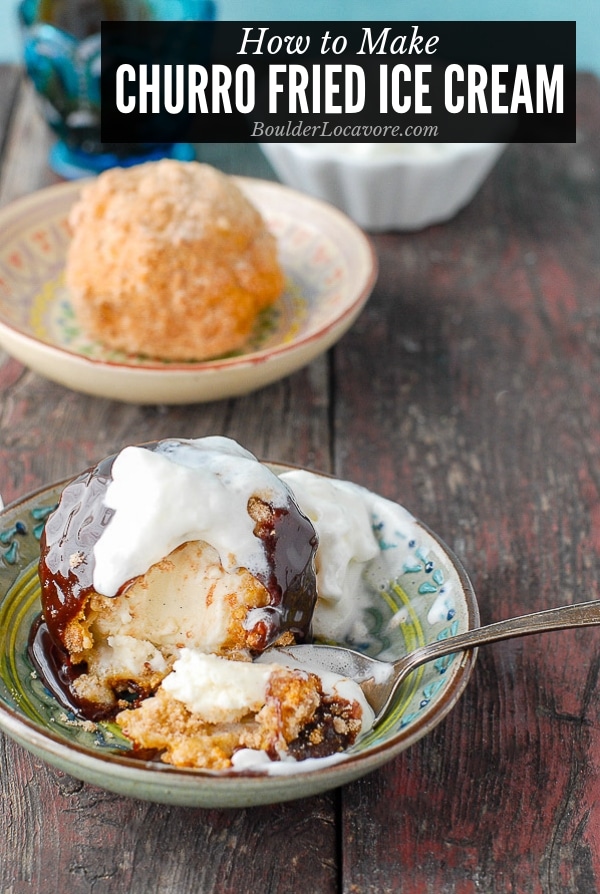 Churro Fried Ice Cream title image