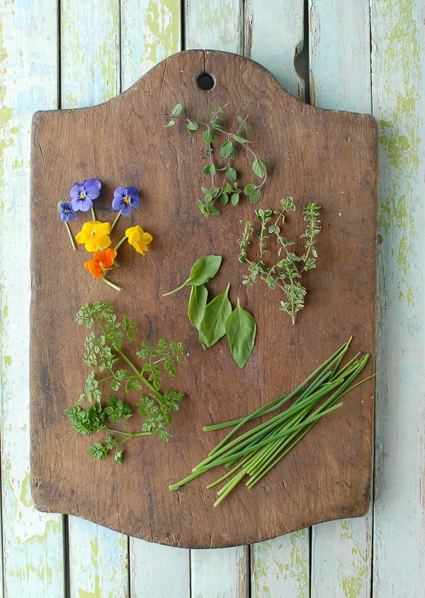 Fresh Herbs and Edible Flowers -
