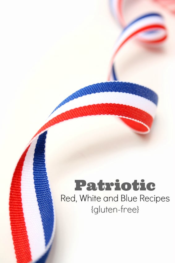 Patriotic Red, White and Blue Recipes gluten-free Title image