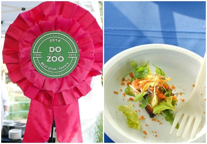 Do at the Denver Zoo appetizer and ribbon 