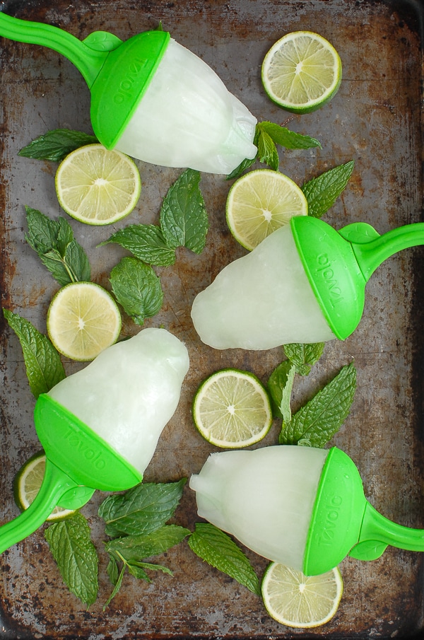 Limeade Ginger Mint Bug Popsicles 