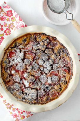 Cherry Strawberry Clafoutis