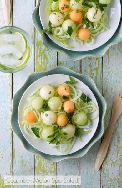 Cucumber Melon Spa Salad