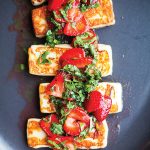 Vibrant Food | Grilled Halloumi with Strawberries and Herbs