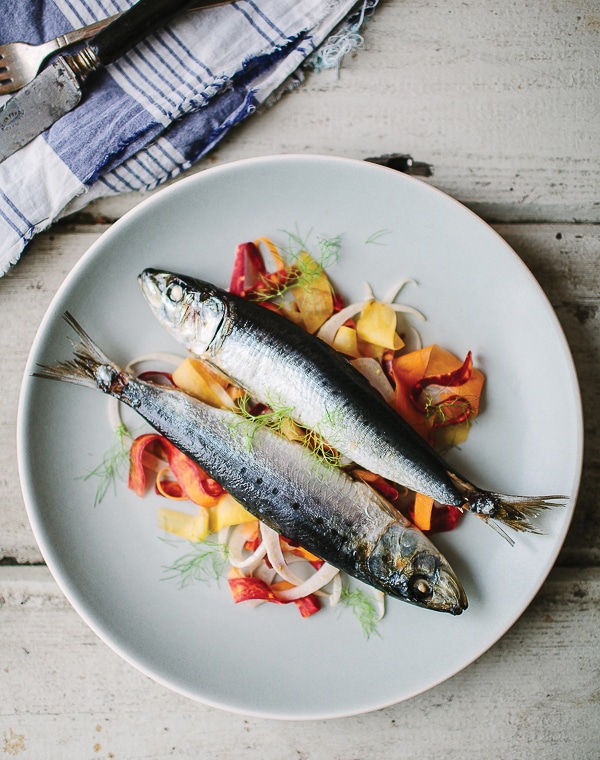 ibrant Food | Roasted Sardines with Carrot Fennel Slaw