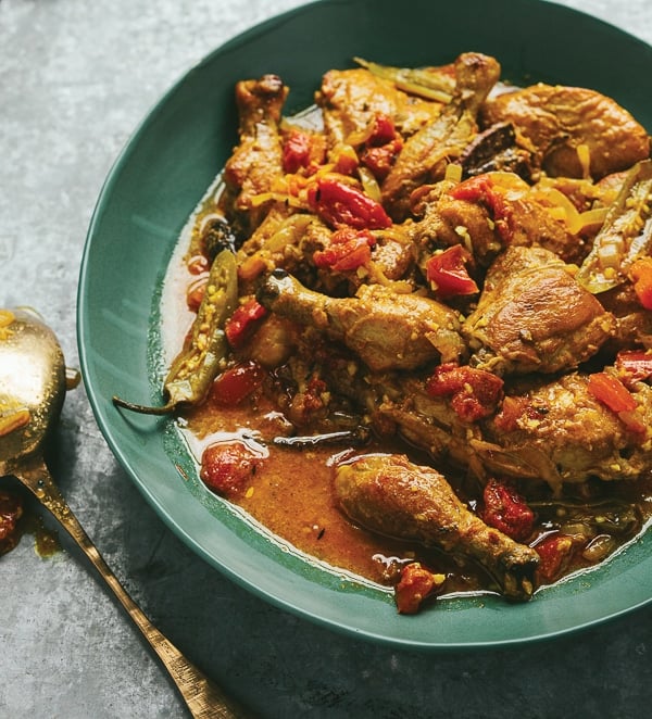 Cornish Hens with Rum and Saffron {Indian Slow Cooker Cookbook} 