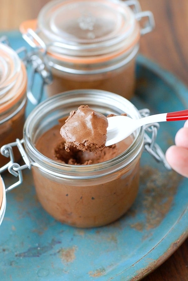 French Chocolate Mousse spoon