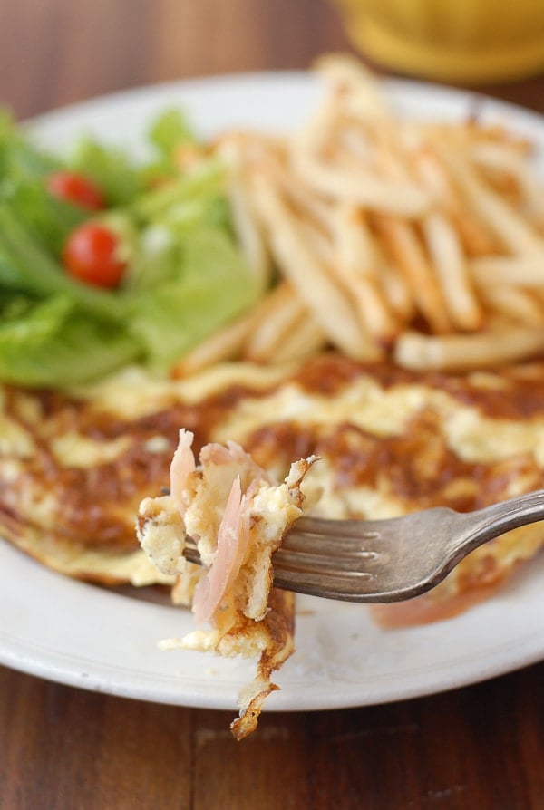 French Ham and Cheese Omelet 