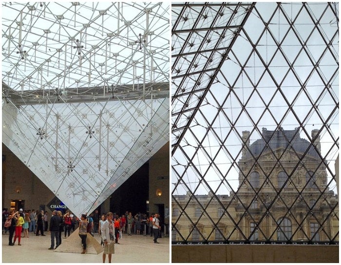 Louvre pyramids Paris 