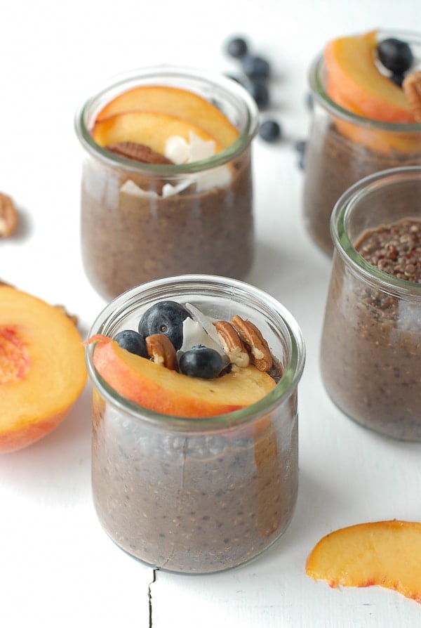 Overnight Quinoa Chia Chocolate Breakfast Pudding 