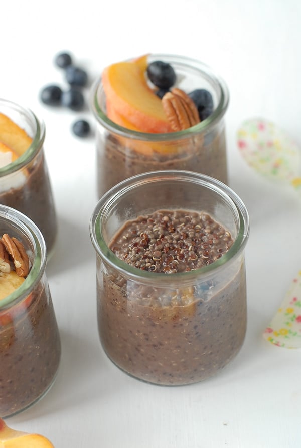 Overnight Quinoa Chia Chocolate Breakfast Pudding single 