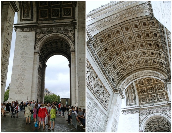 Under the Arc de Triomphe Paris 