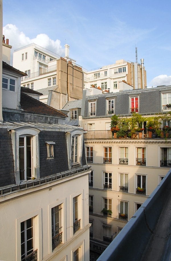 View from Tresor du Marais, Rue de Temple Paris 