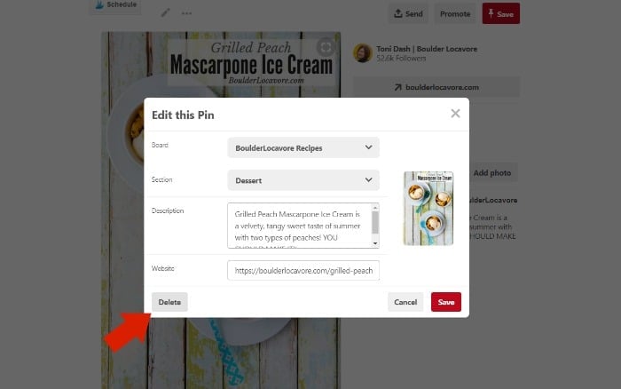 How to Delete a Pinterest Pin image