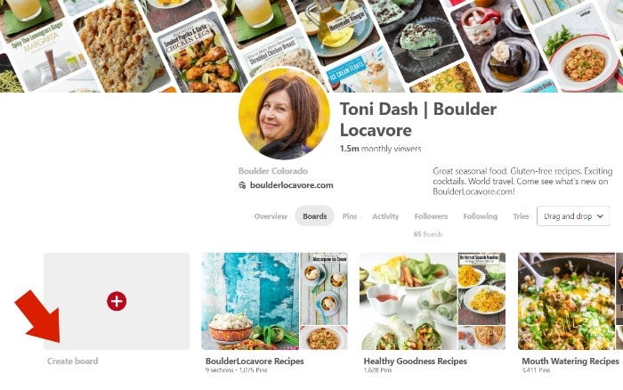 How to Create a Pinterest Board Step 1 screenshot 