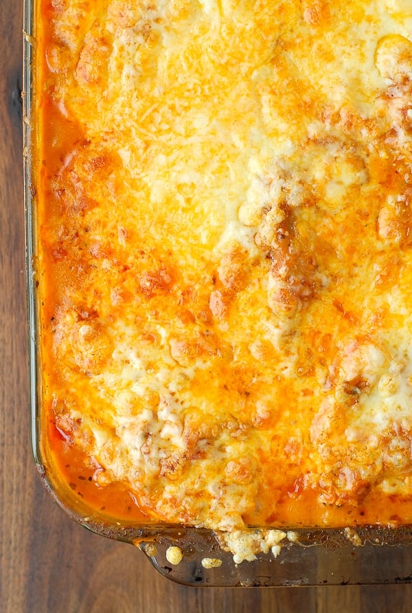 Cheesy Buffalo Chicken Lasagna 