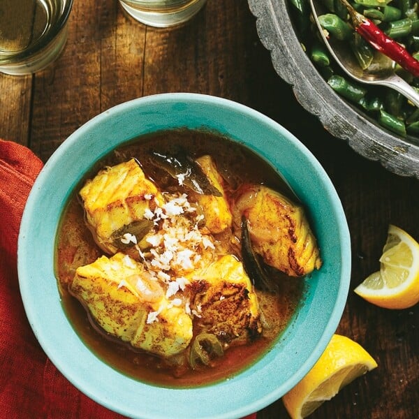 Kerala Fish Curry {meen moili} Slow Cooker recipe