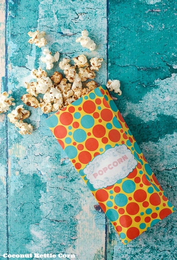 Polka Dot Bag of Coconut Kettle Corn 