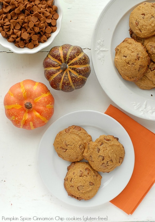 Pumpkin Spice Cinnamon Chip gluten-free cookies 