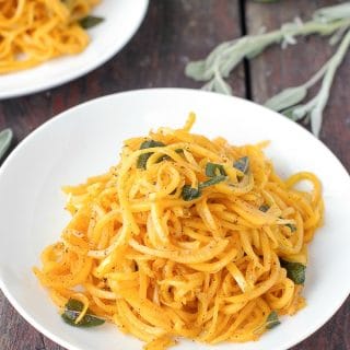 Butternut Squash Noodles in Sage Brown Butter