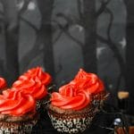 Red Devil Cupcakes {Devil's Food cupcakes with Red Hots Cinnamon Buttercream Frosting}