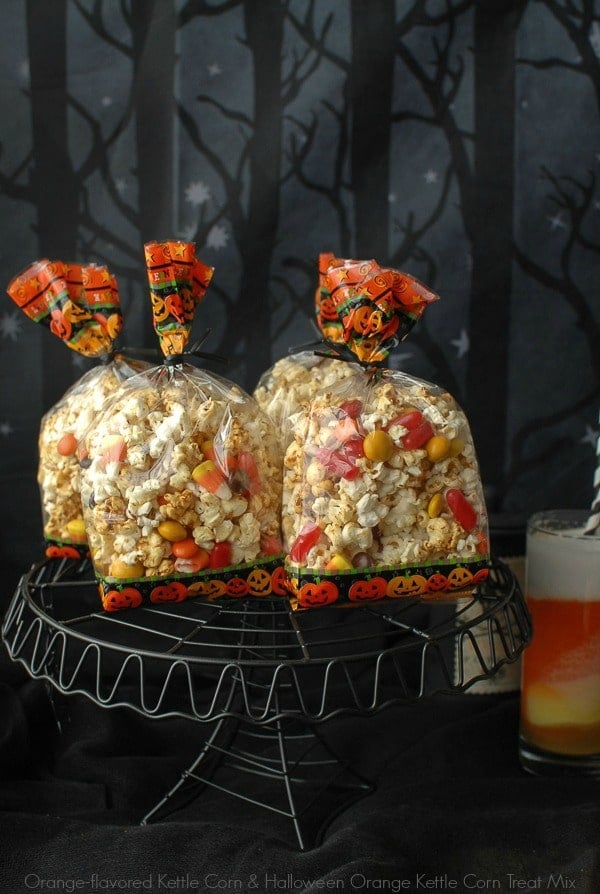 Orange-flavored Kettle Corn Halloween Treat Mix