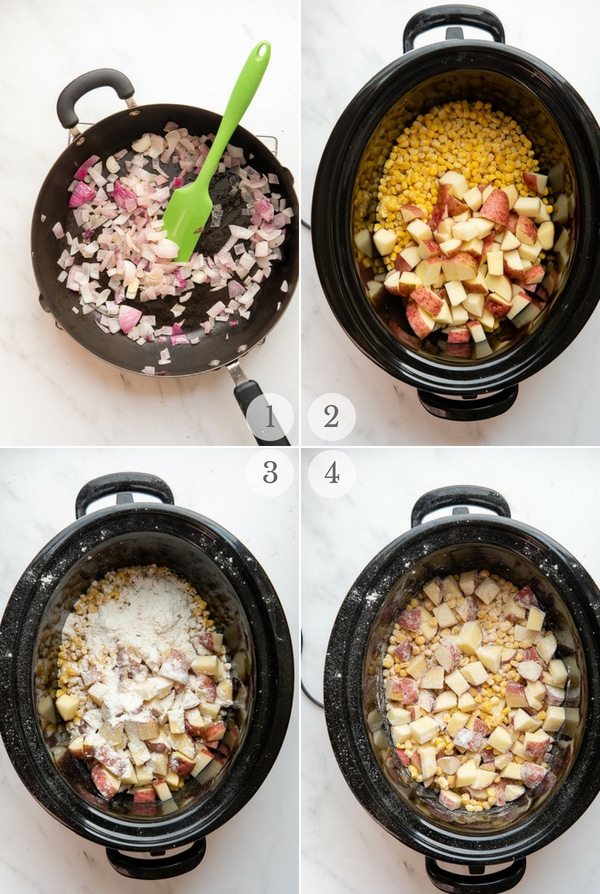 Steps to make Spicy Pumpkin Chicken Corn Chowder (4 steps)