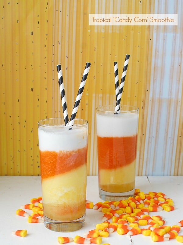 Tropical 'Candy Corn' Smoothie