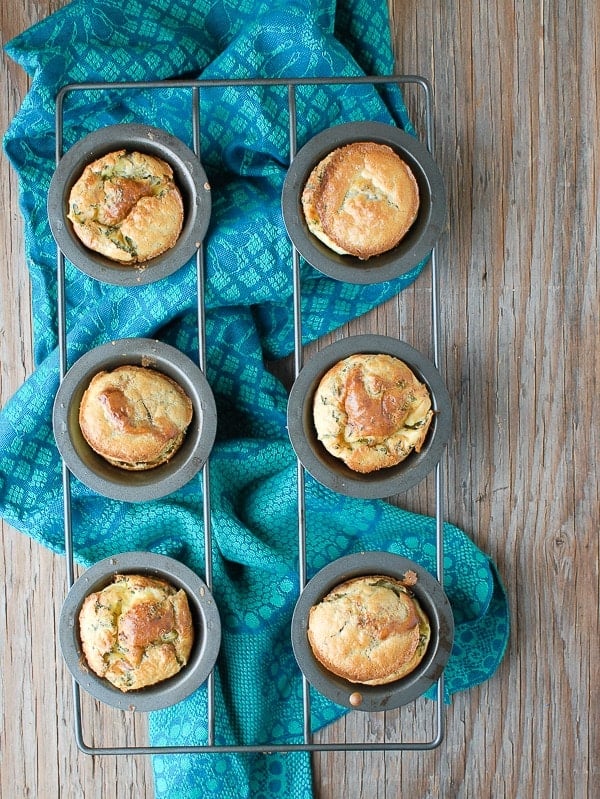 Rosemary Sage Thyme Popovers in Popover pan