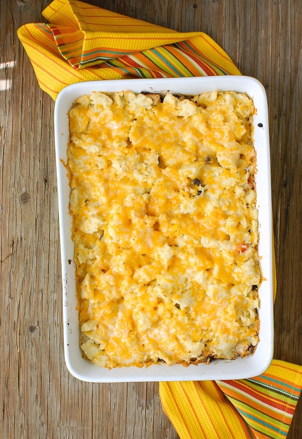 Southwestern Turkey Shepherd\'s Pie with cheese