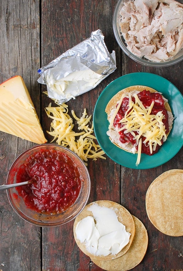 Turkey Cranberry-Chipotle with Gouda cheese Quesadillas ingredients