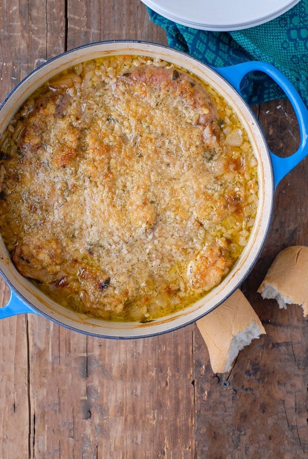 Shortcut French Cassoulet with breadcrumb top